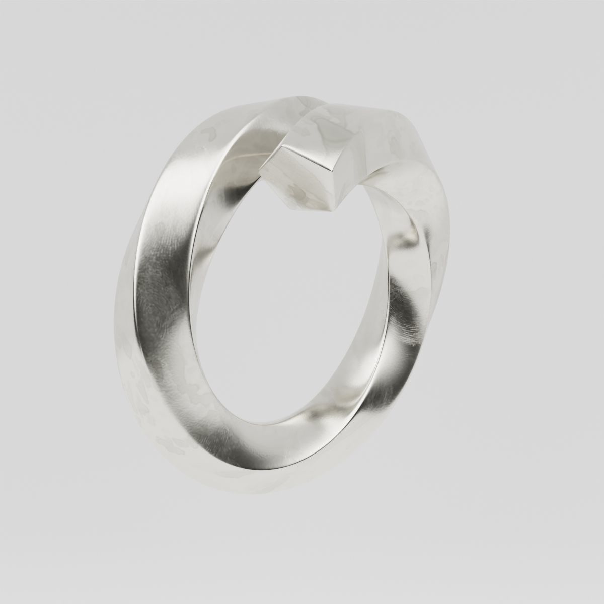 Twisted Spiral Ring 3D model_7