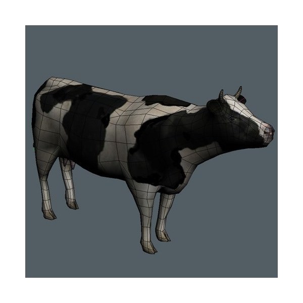 4 Animated Animals For Games Low-poly 3D model_2