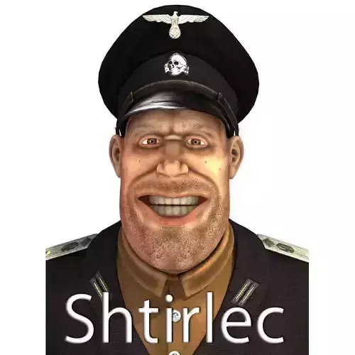 Shtirlec wwii soldier in uniform 3D model