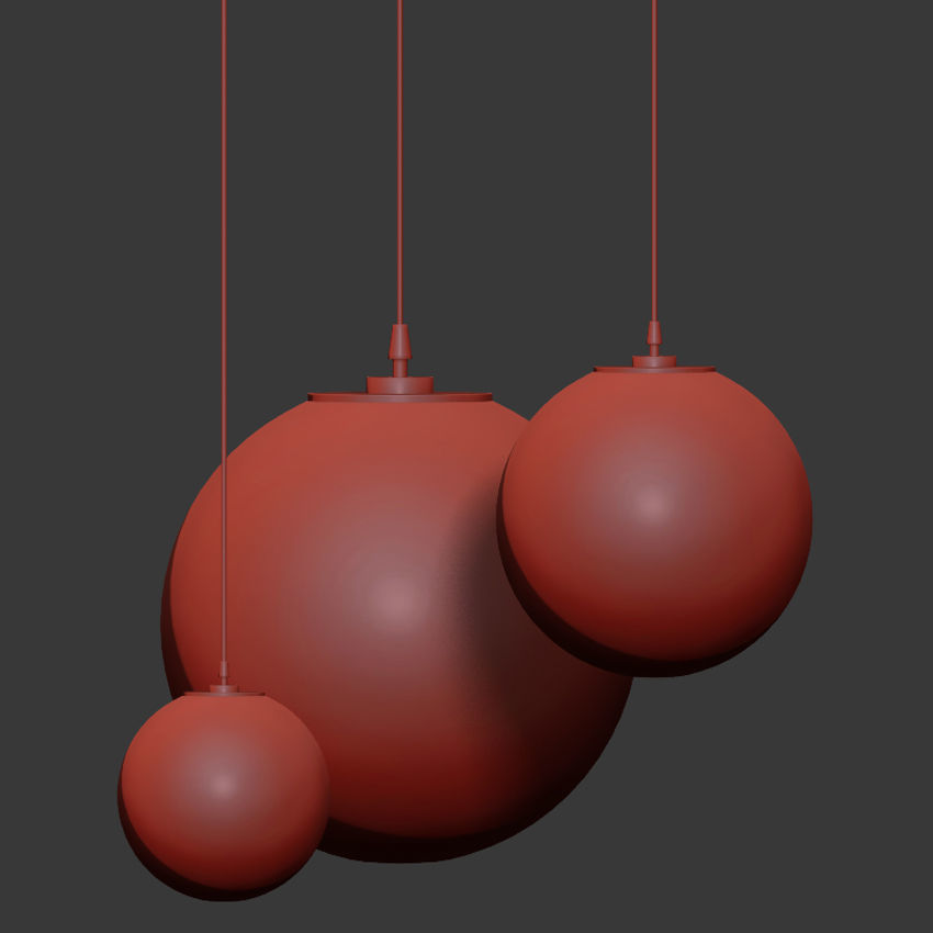 Classicon Selene Ceiling Light 3D model_1