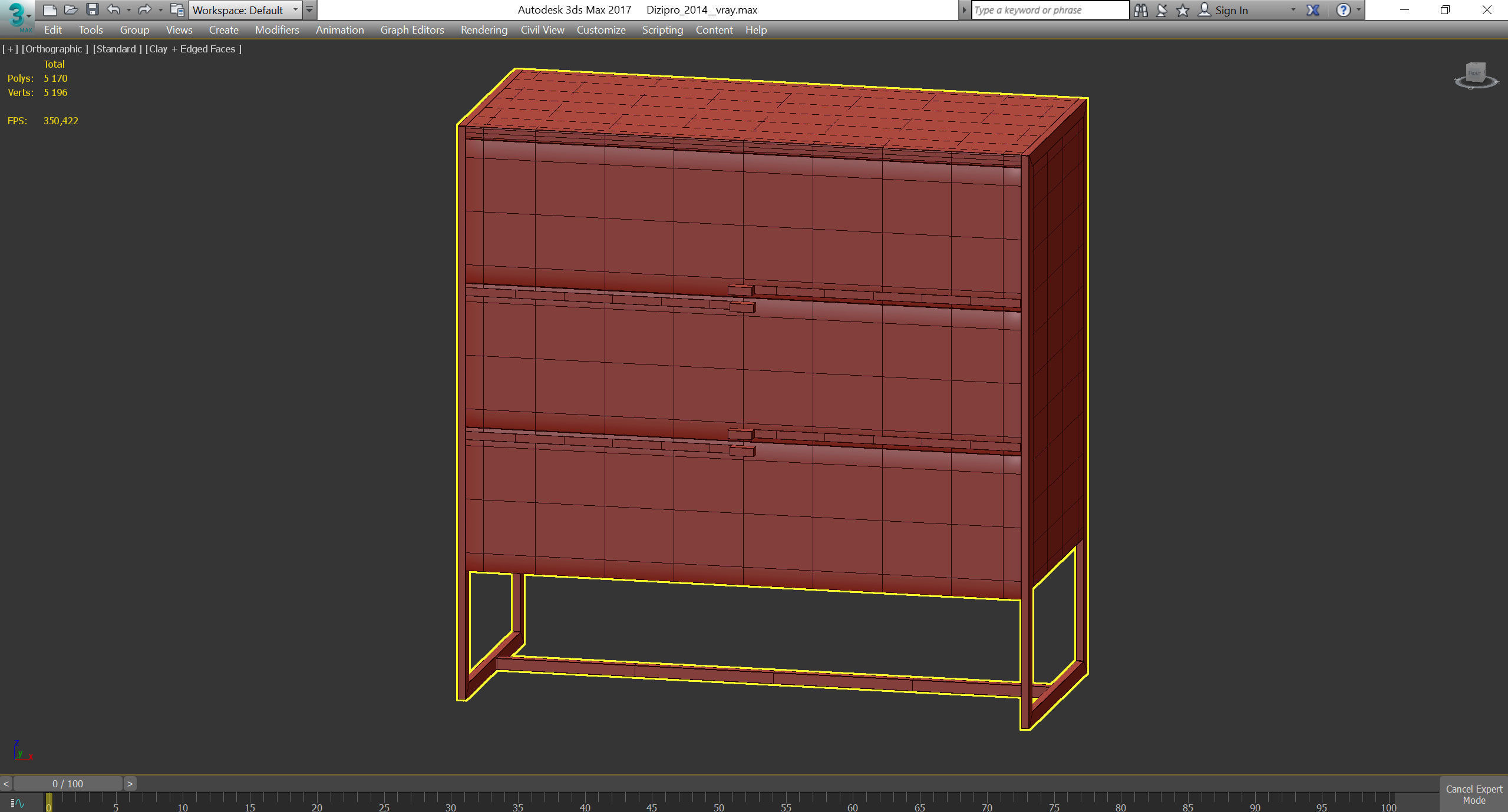 MAVIS Volpi low poly 3d model Low-poly 3D model_3