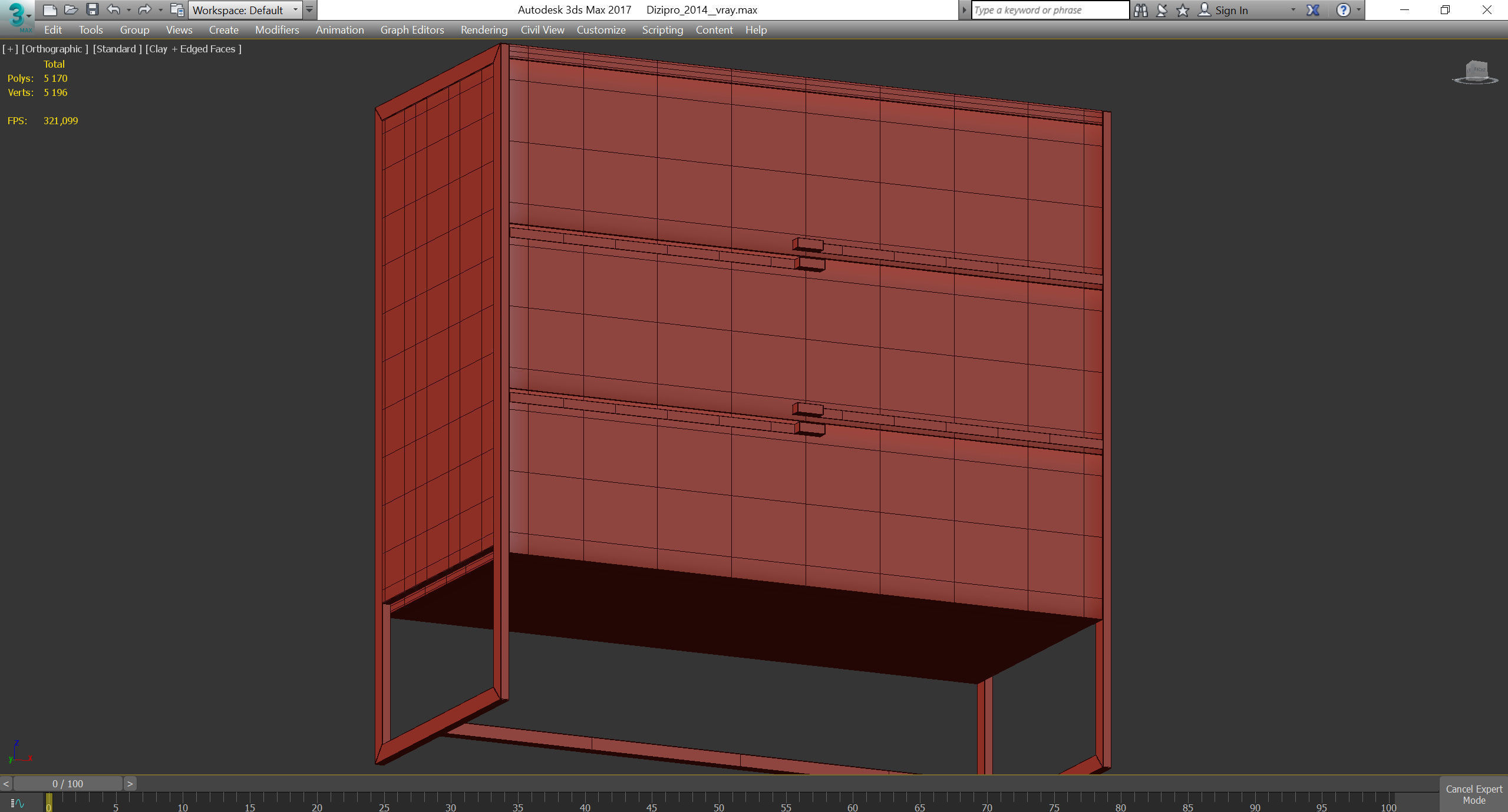 MAVIS Volpi low poly 3d model Low-poly 3D model_4