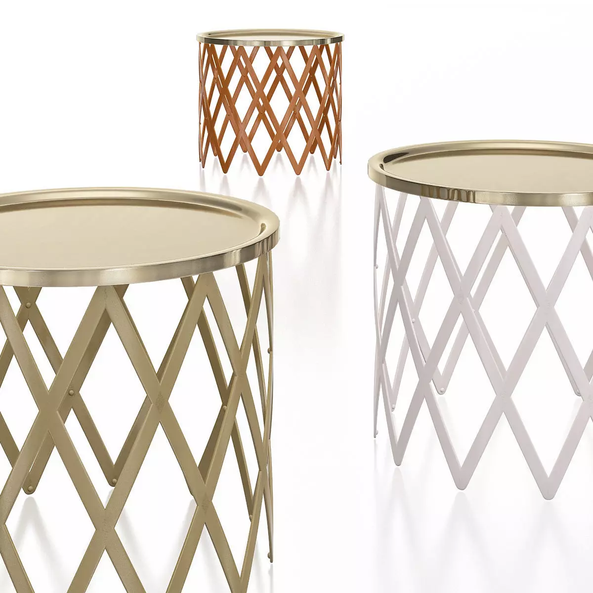 Pinetti SAFARI SMALL ROUND TABLE 3d model Low-poly 3D model_0