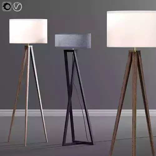 Modern Floor Lamps 3D model