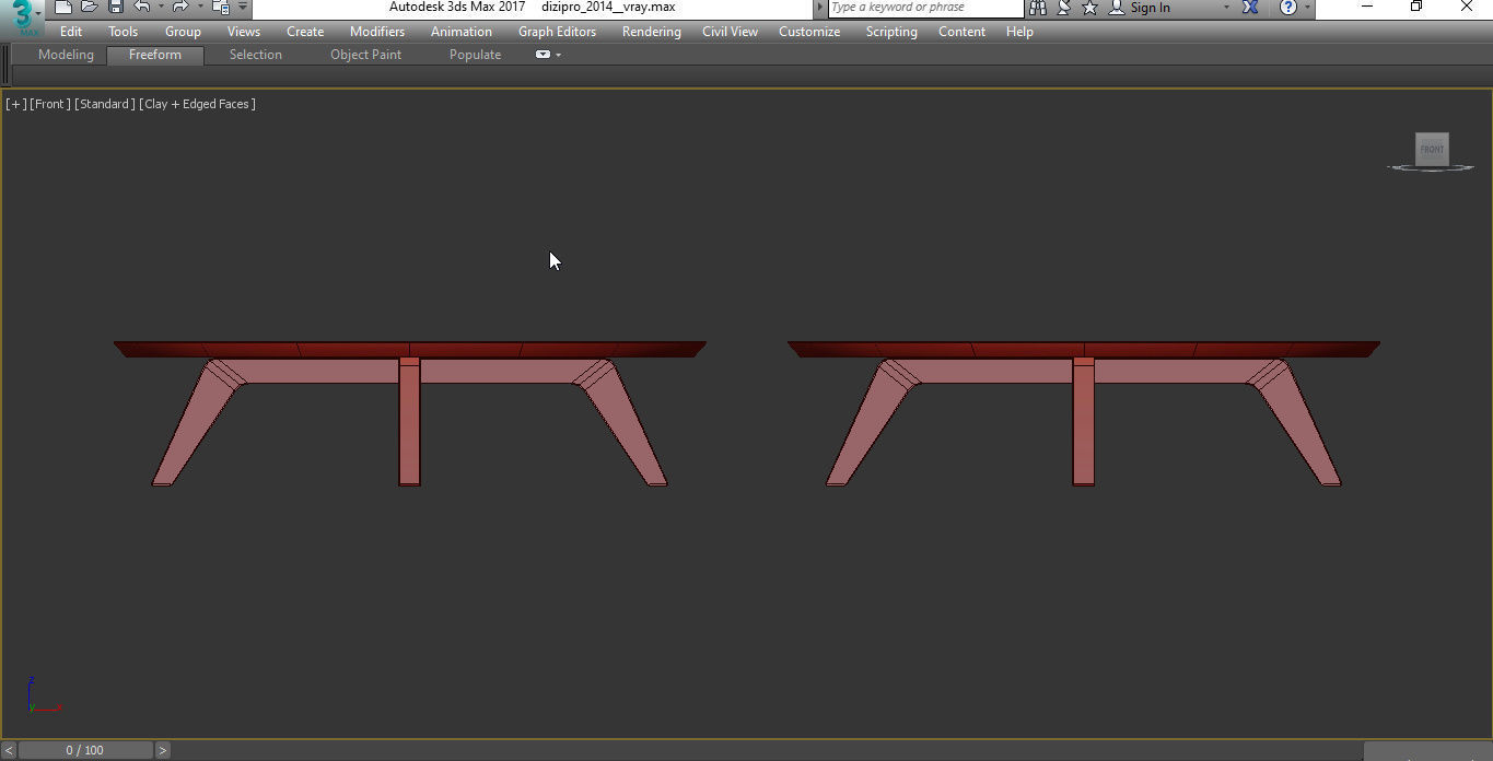 Meroni Colzani MONFORTE ROUND COFFEE TABLE 3d model Low-poly 3D model_3