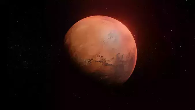 Photorealistic Mars 8k Textures 3D Model Low-poly 3D model