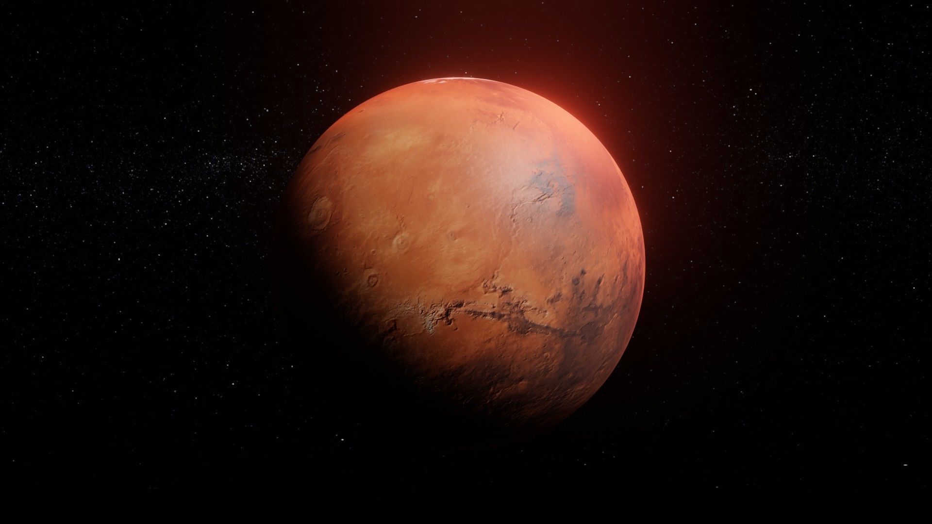 Photorealistic Mars 8k Textures 3D Model Low-poly 3D model_5