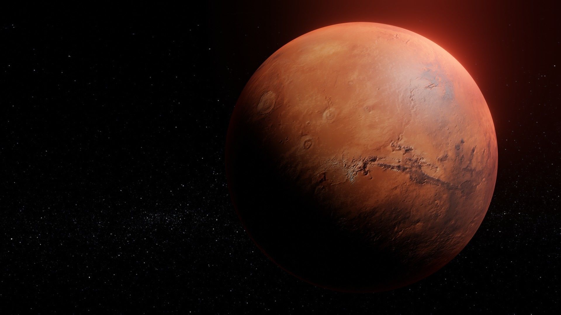 Photorealistic Mars 8k Textures 3D Model Low-poly 3D model_2