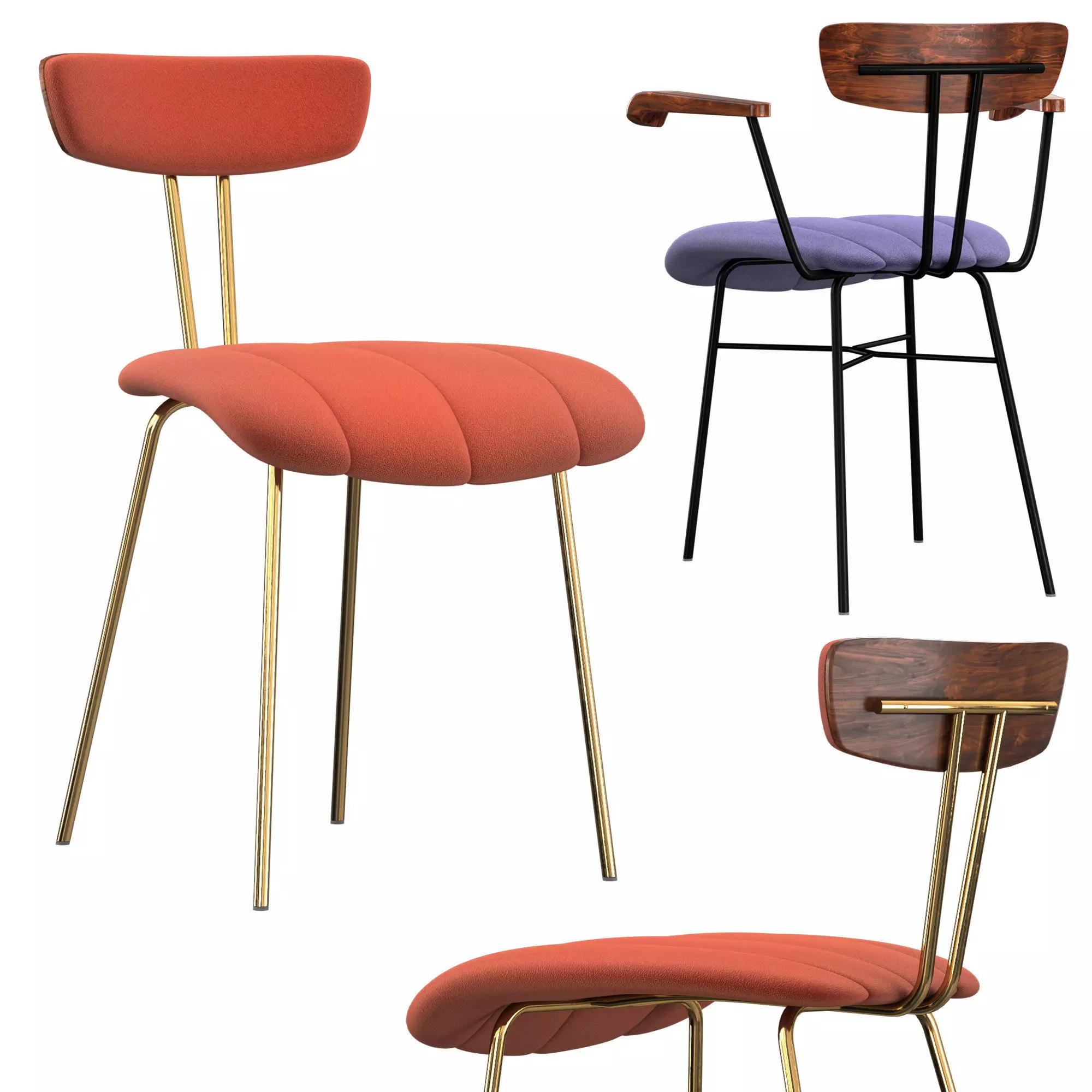 Amy Chair DF WP Low-poly 3D model_0