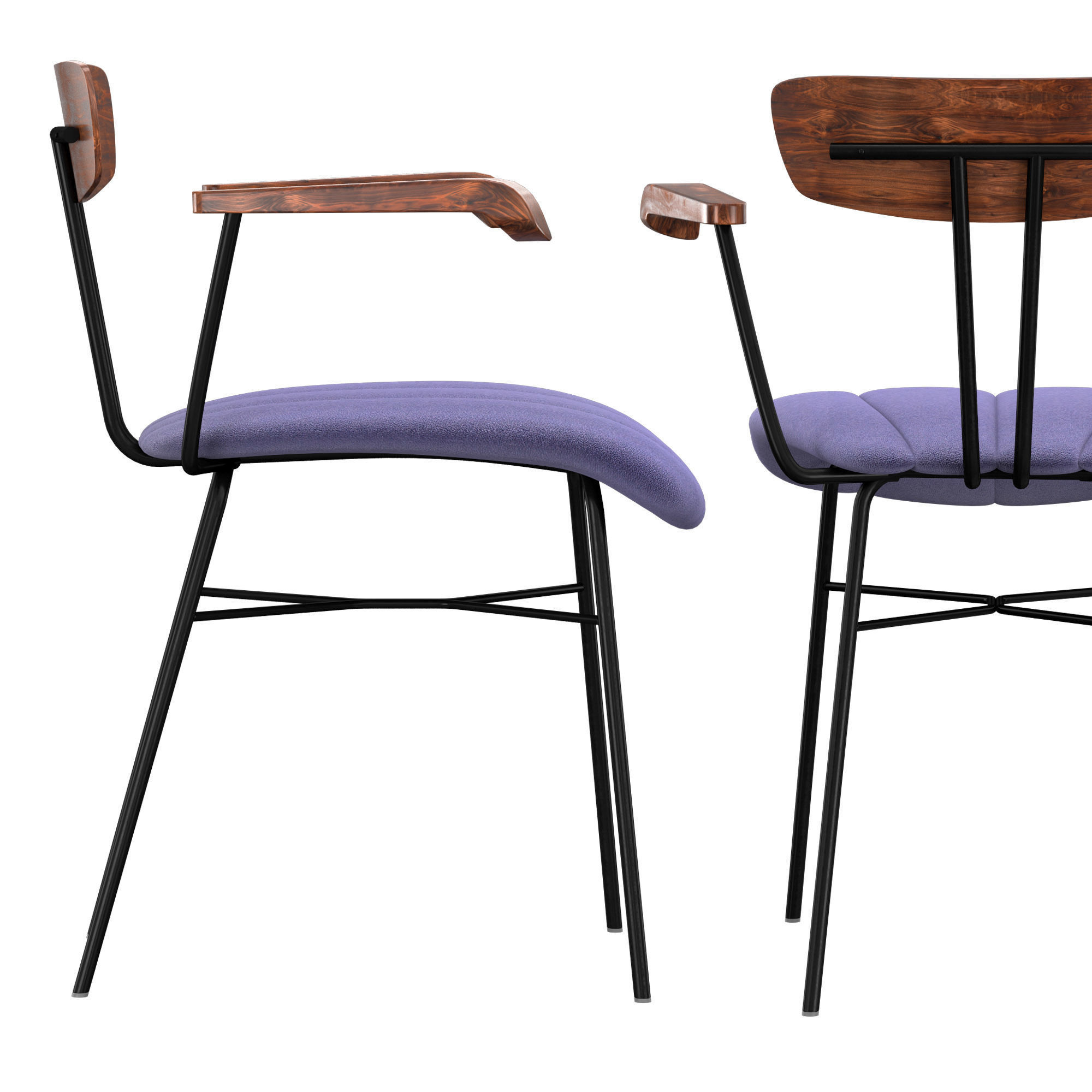 Amy Chair DF WP Low-poly 3D model_8