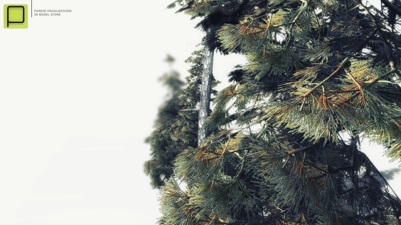 27 Mixed Vegetation Assets For Games Low-poly 3D model_8