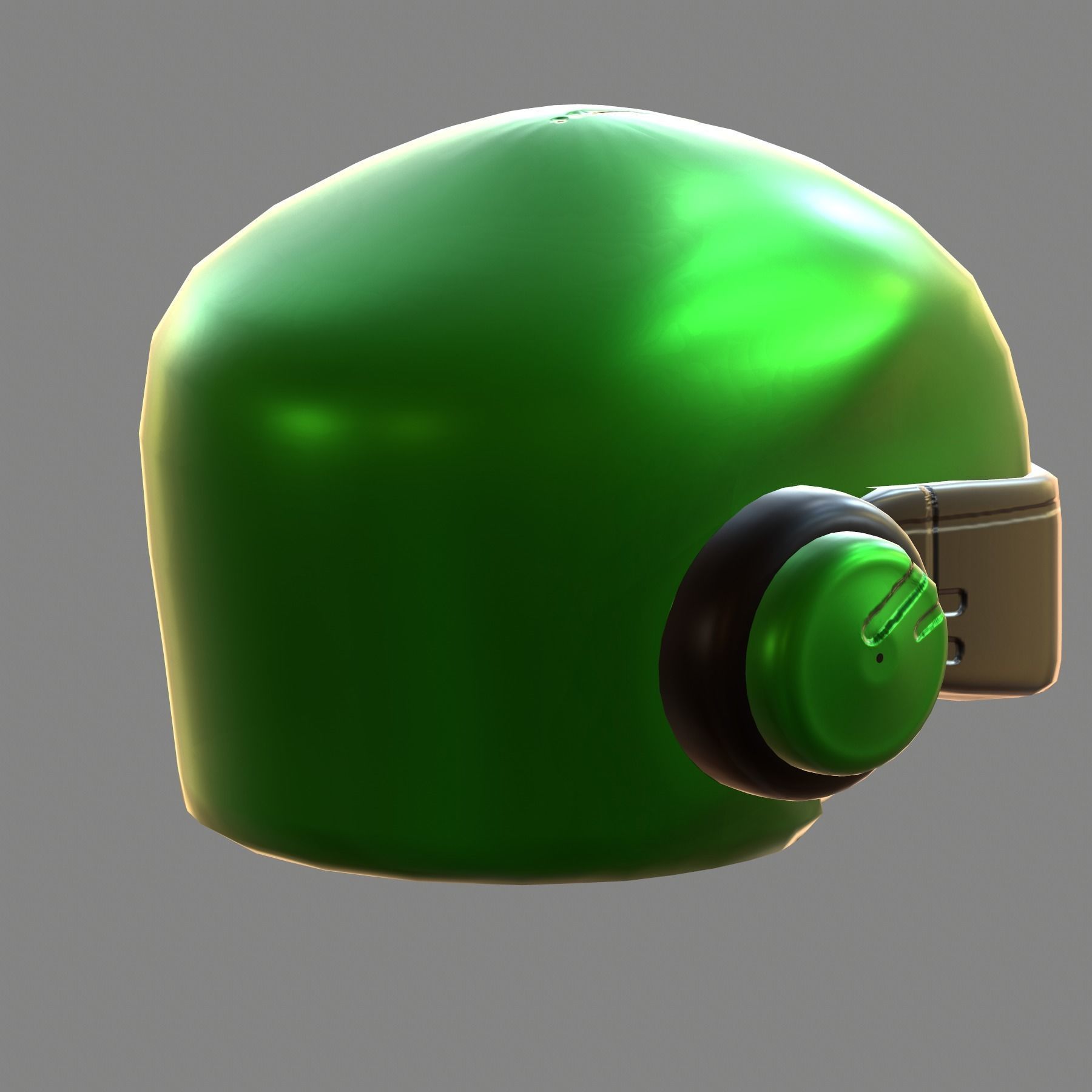 Gas mask helmet 3d model scifi Low-poly Low-poly 3D model_2