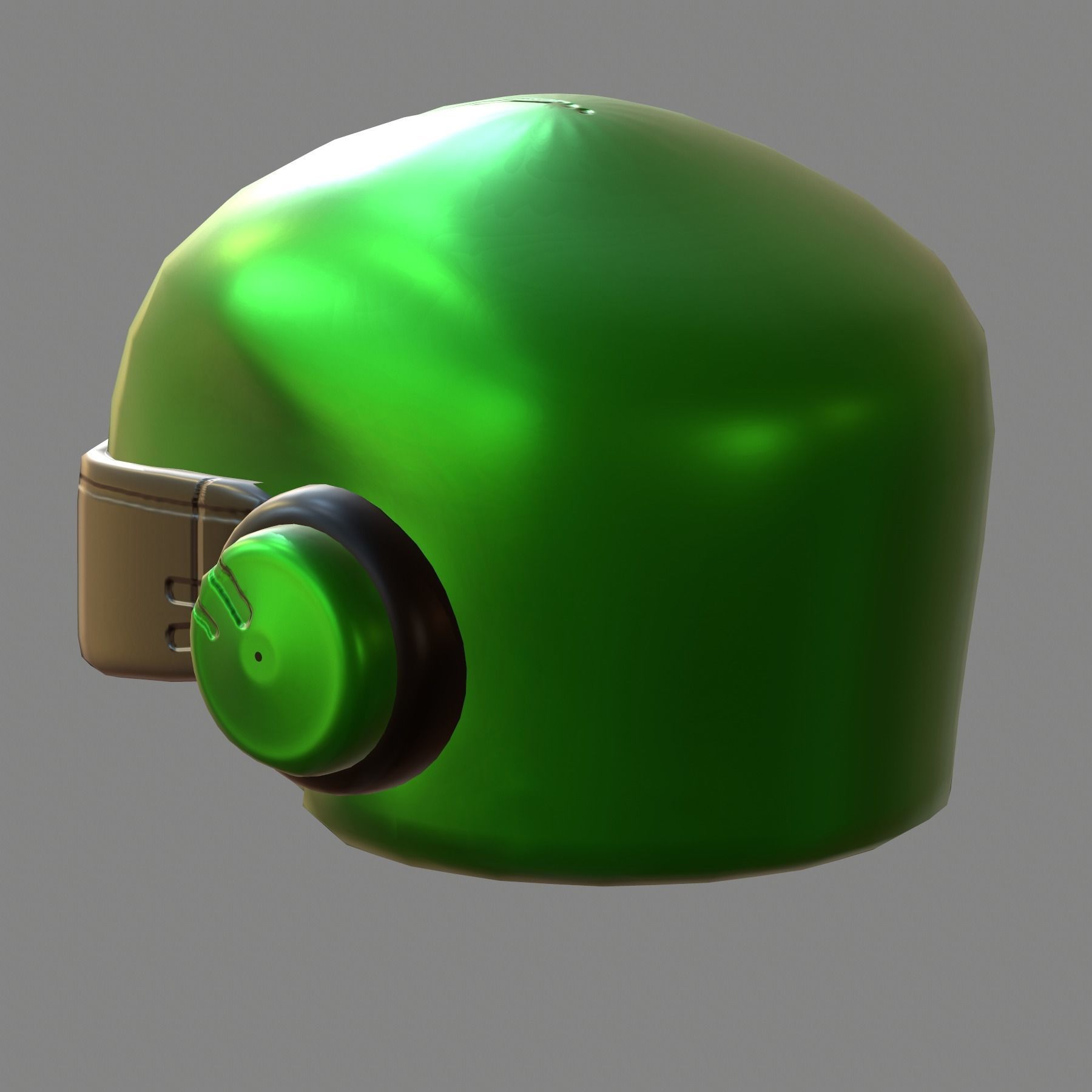 Gas mask helmet 3d model scifi Low-poly Low-poly 3D model_3