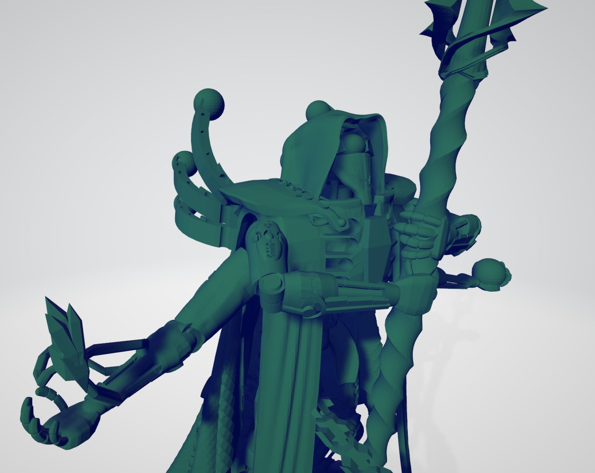 Space robot Technician 3D print model_1