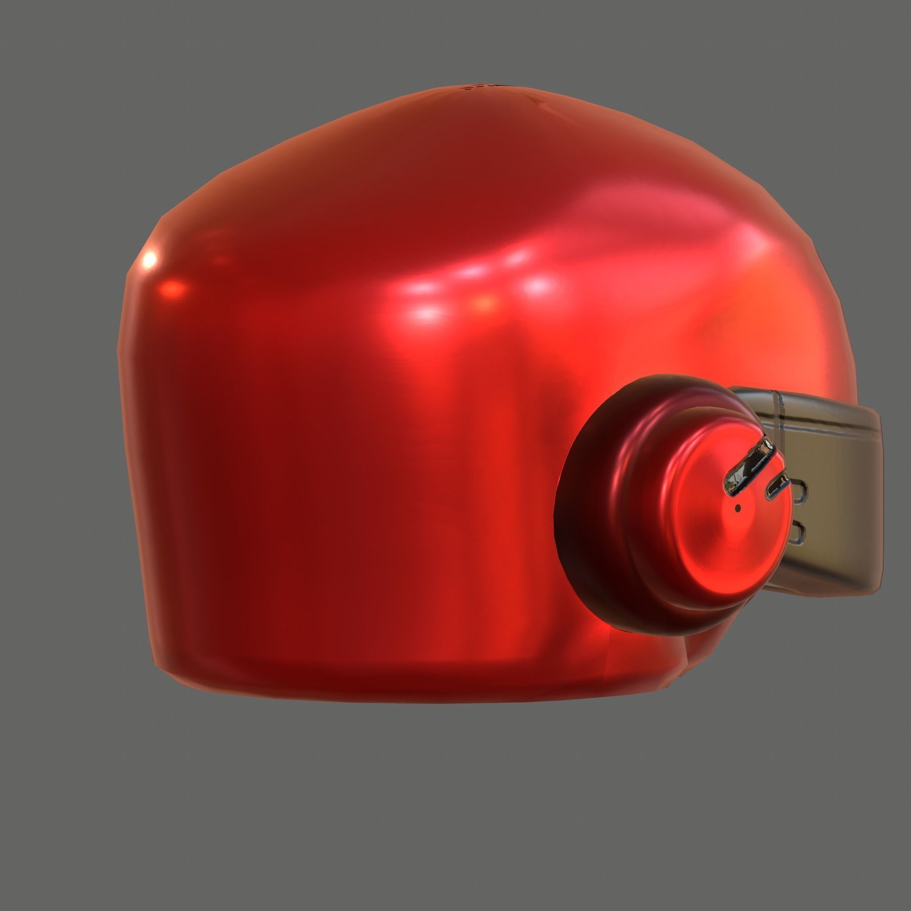 Gas mask helmet 3d model scifi Low-poly Low-poly 3D model_5