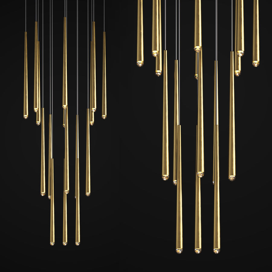 Aquitaine Round Chandelier Restorationhardware 3D model_1