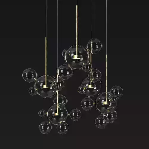 Suspension light Giopato Coombes Bolle Circular Chandelier 24 