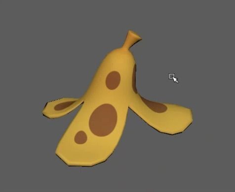 Banana rest 3D model_1