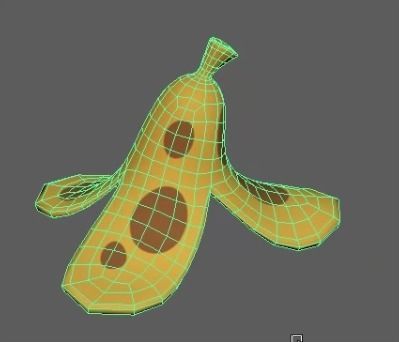 Banana rest 3D model_2