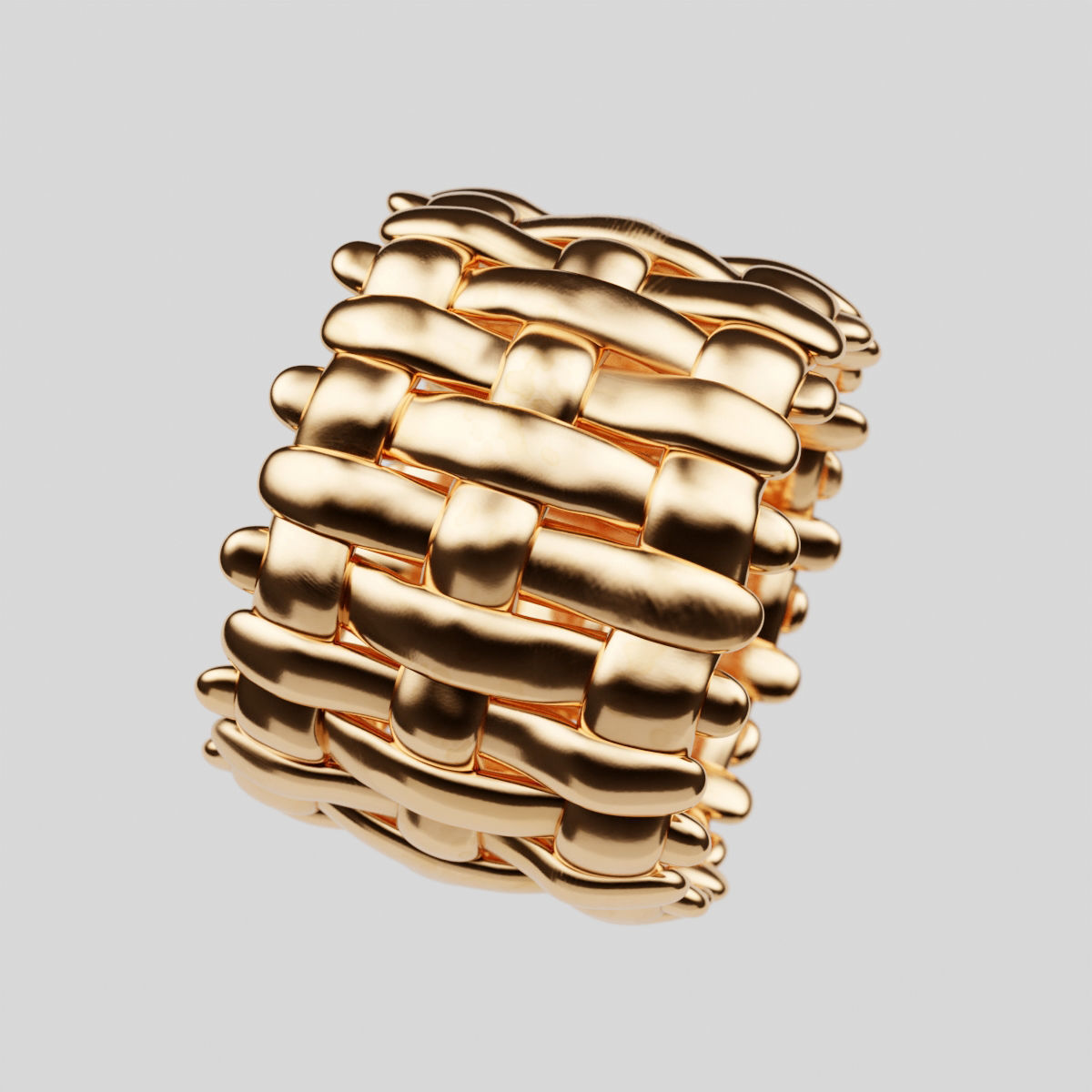 Intrecciato Ring 3D model_5