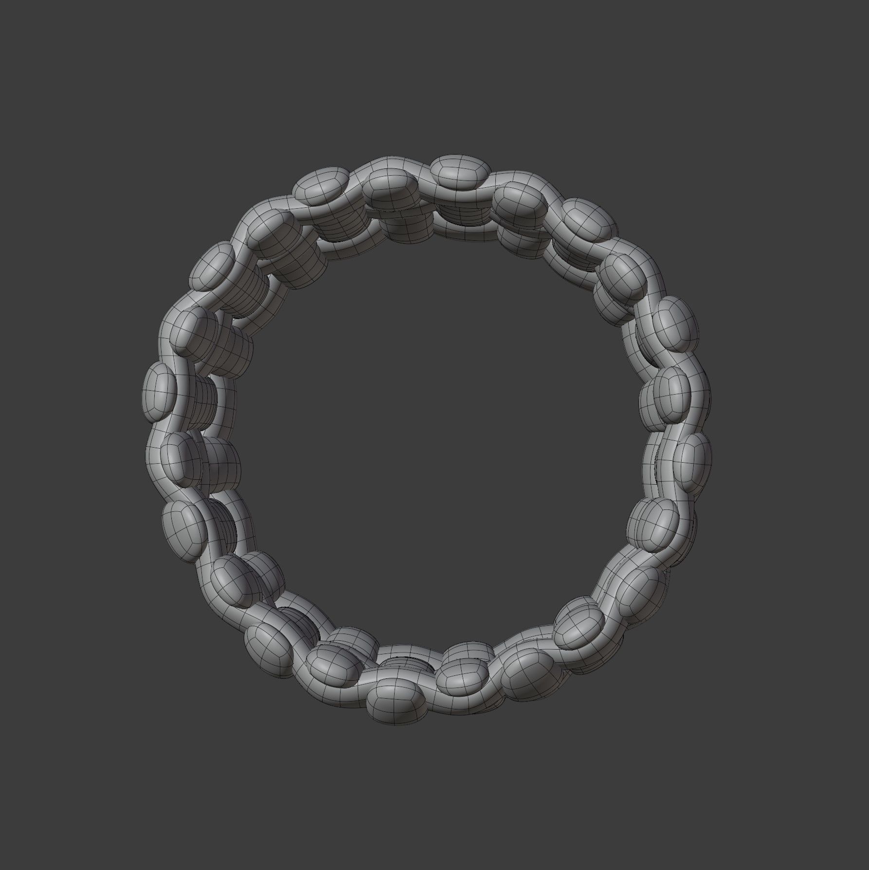 Intrecciato Ring 3D model_10