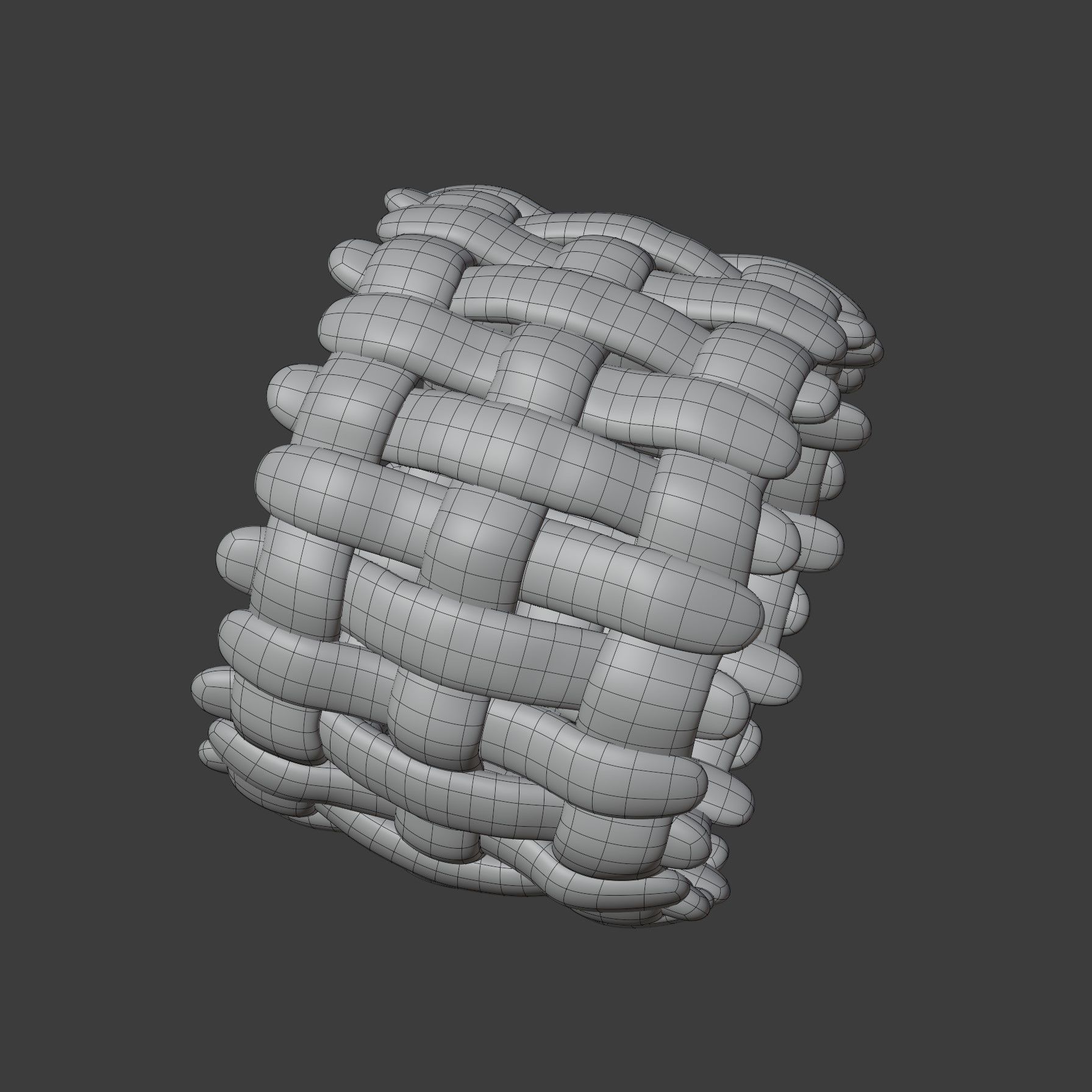 Intrecciato Ring 3D model_6