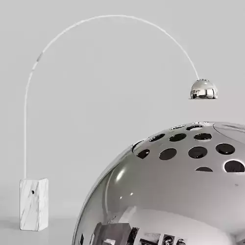 Arco Flos Floor Lamp 3D model
