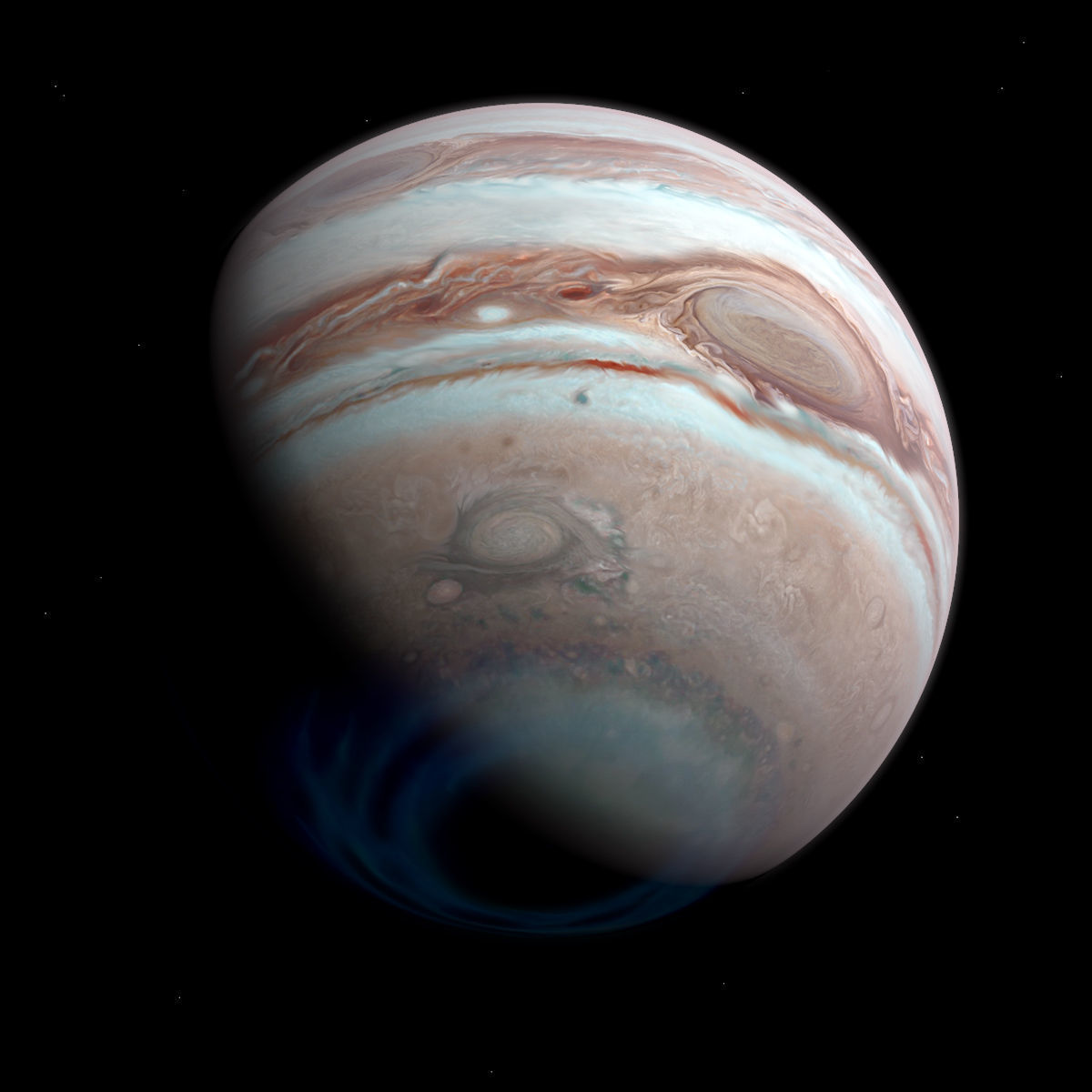 Gas Giant Planet with Moon - Alien Planet 8k Low-poly 3D model_9