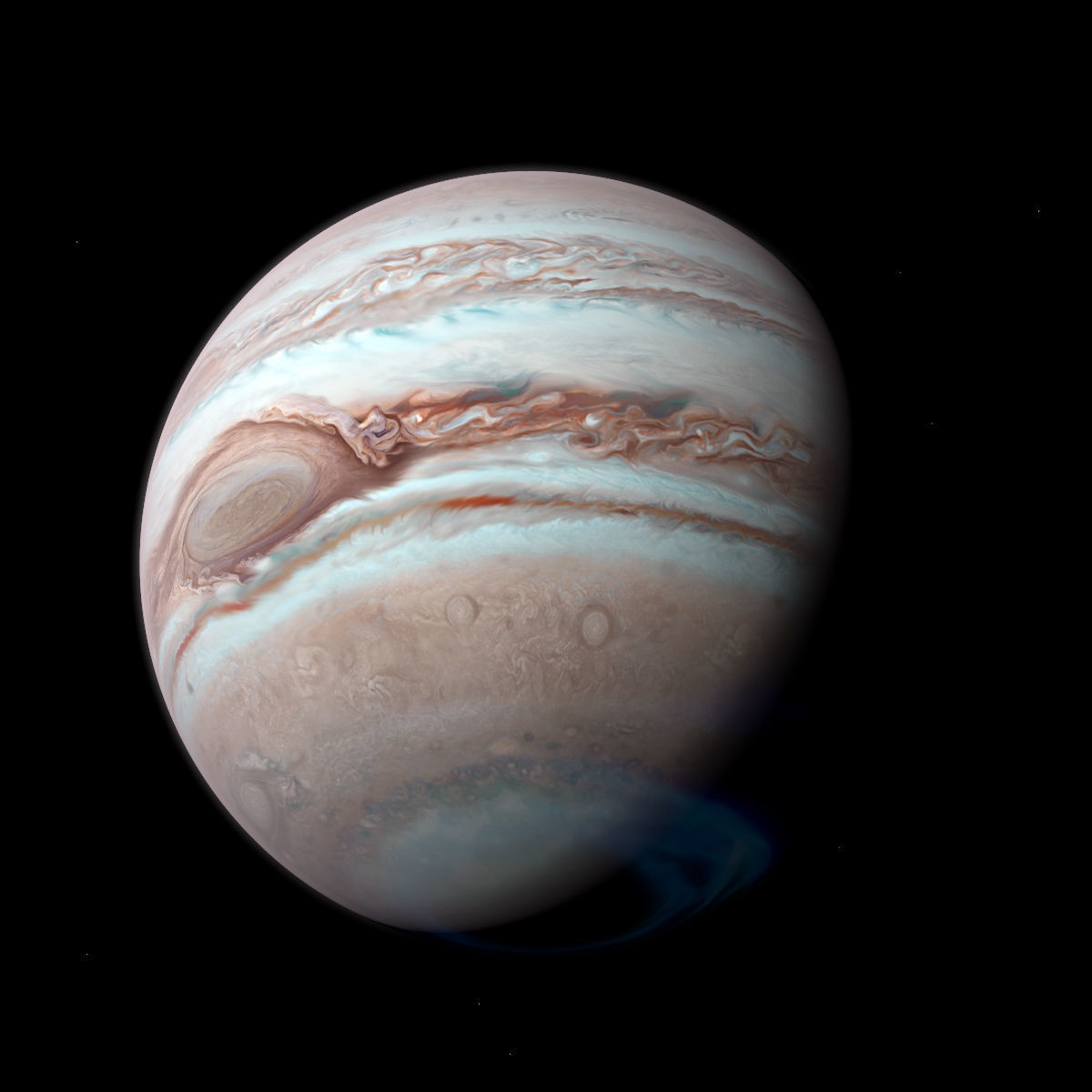 Gas Giant Planet with Moon - Alien Planet 8k Low-poly 3D model_2