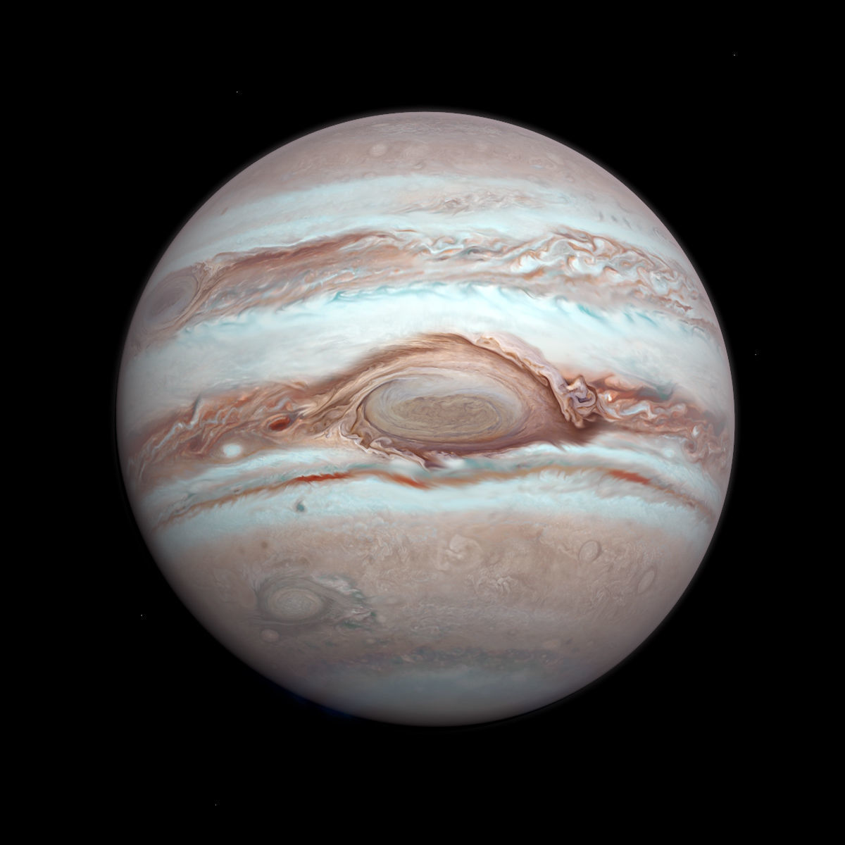 Gas Giant Planet with Moon - Alien Planet 8k Low-poly 3D model_4