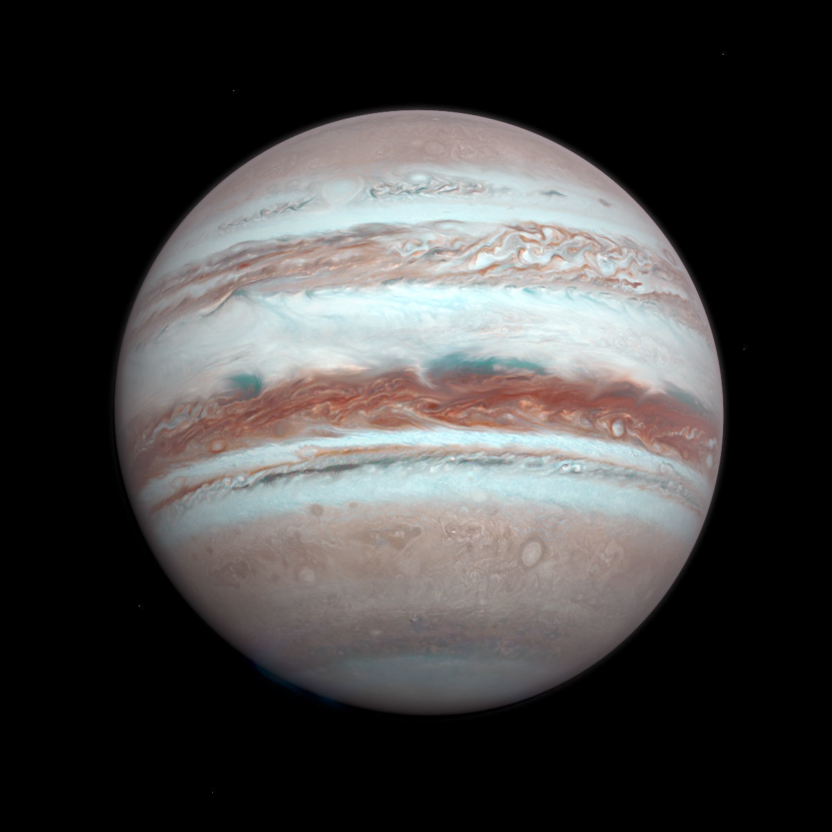 Gas Giant Planet with Moon - Alien Planet 8k Low-poly 3D model_5