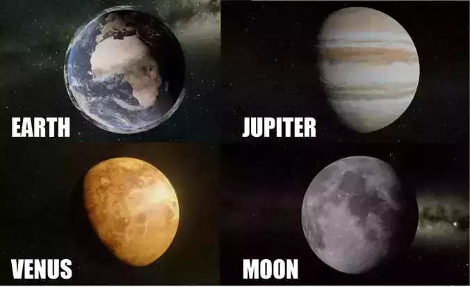 Realistic Planets Pack