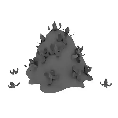 Bananas dump 3D model