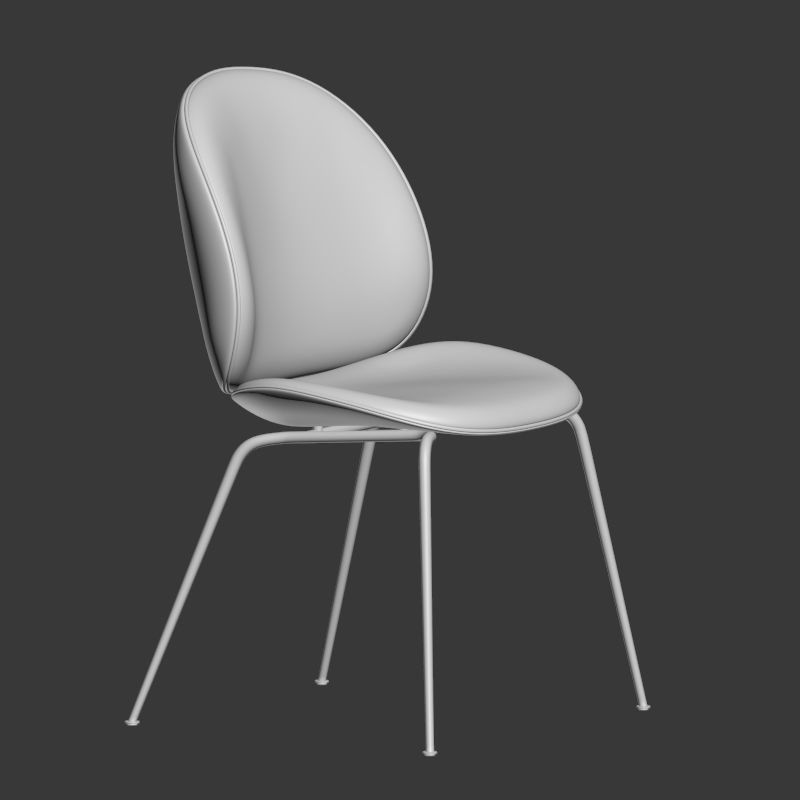 Gubi Beetle Dinning Chair 3D model_3