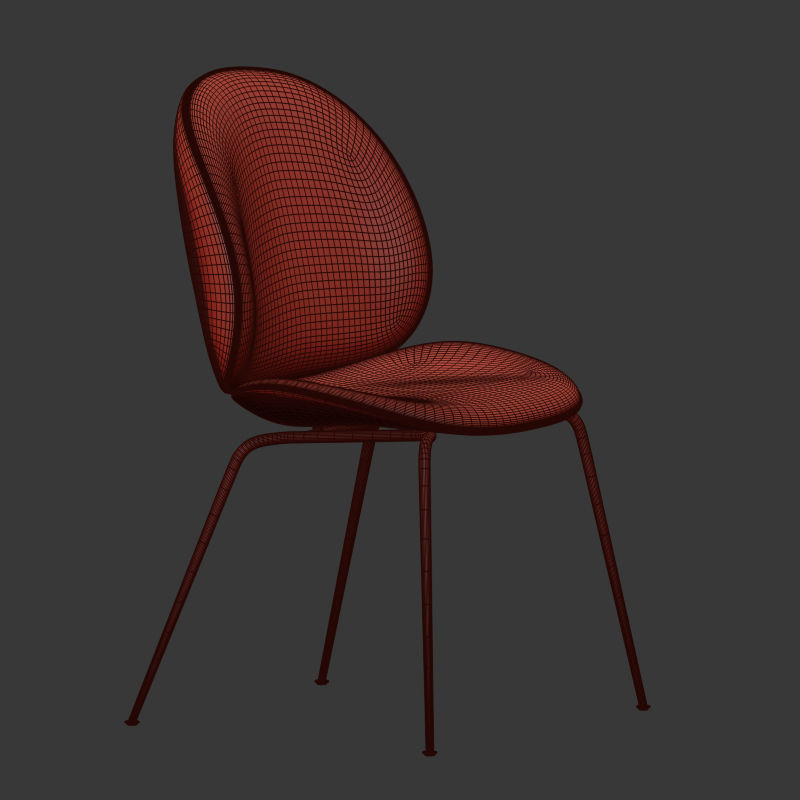 Gubi Beetle Dinning Chair 3D model_4