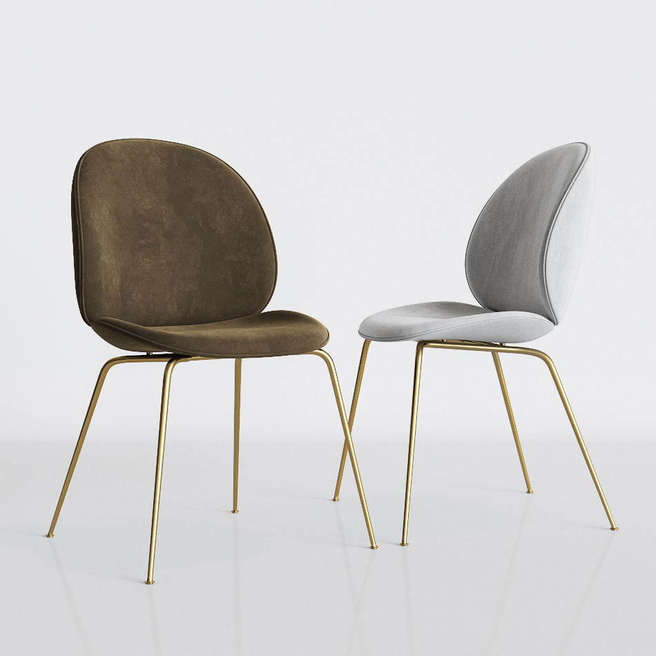 Gubi Beetle Dinning Chair 3D model_2
