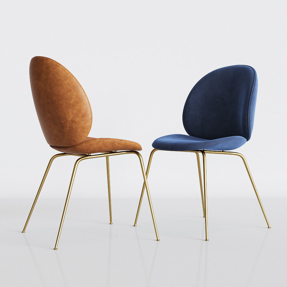 Gubi Beetle Dinning Chair 3D model_1