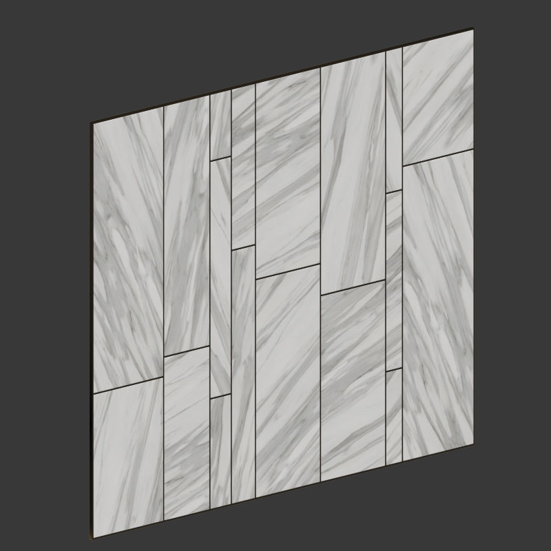 Wall Panel 4 3D model_1