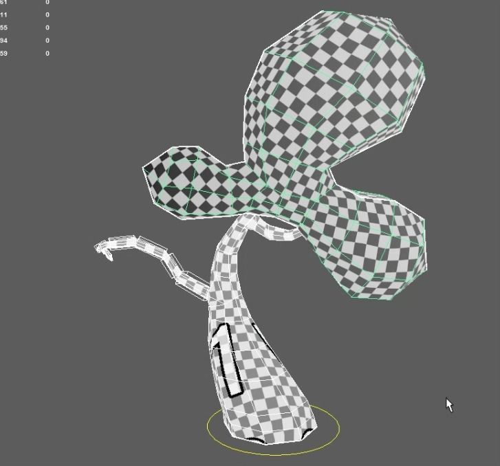 Cartoon tree 3D model_4