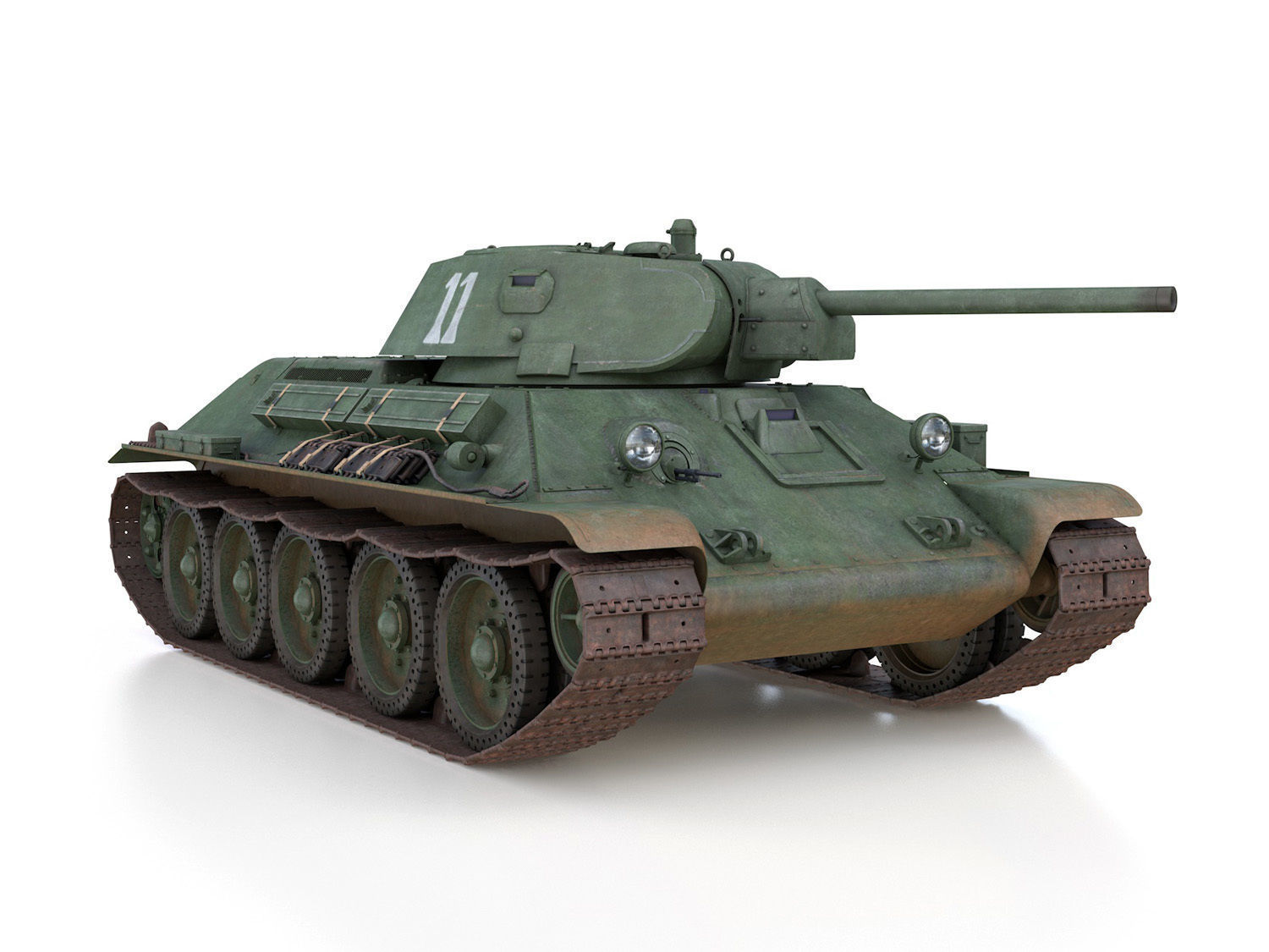 T-34-76 - Model 1941 -Soviet medium tank - 11 3D model_8