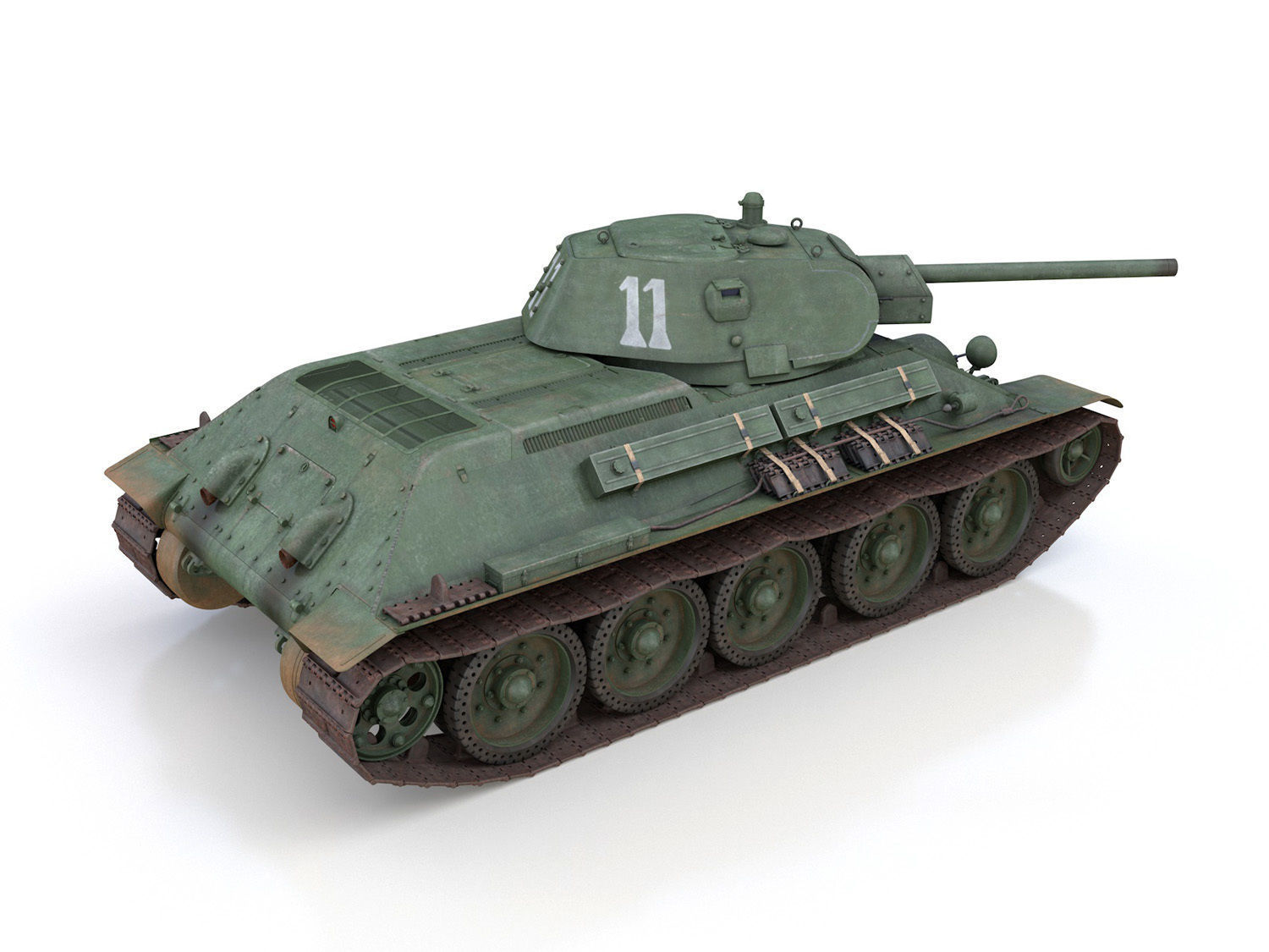T-34-76 - Model 1941 -Soviet medium tank - 11 3D model_5
