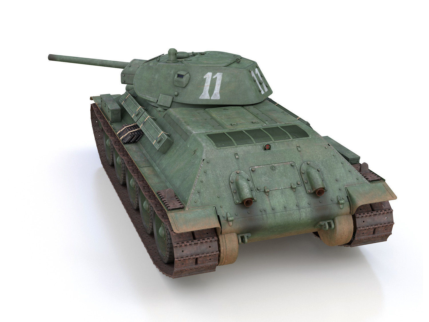 T-34-76 - Model 1941 -Soviet medium tank - 11 3D model_4
