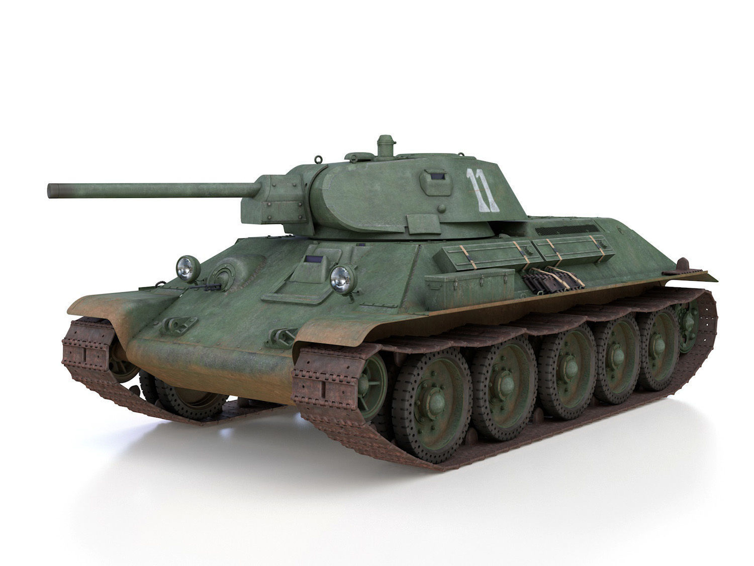 T-34-76 - Model 1941 -Soviet medium tank - 11 3D model_1