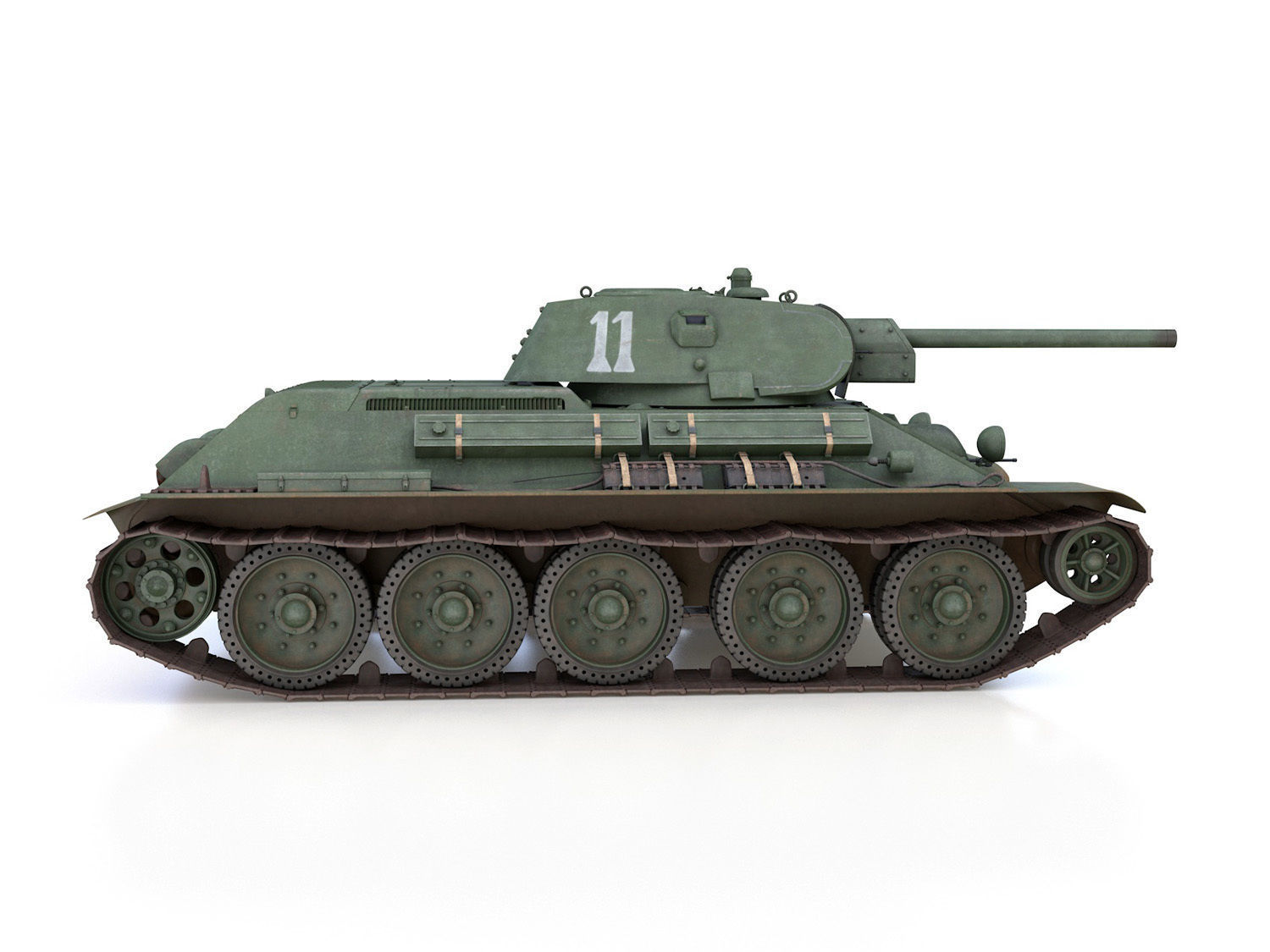 T-34-76 - Model 1941 -Soviet medium tank - 11 3D model_6