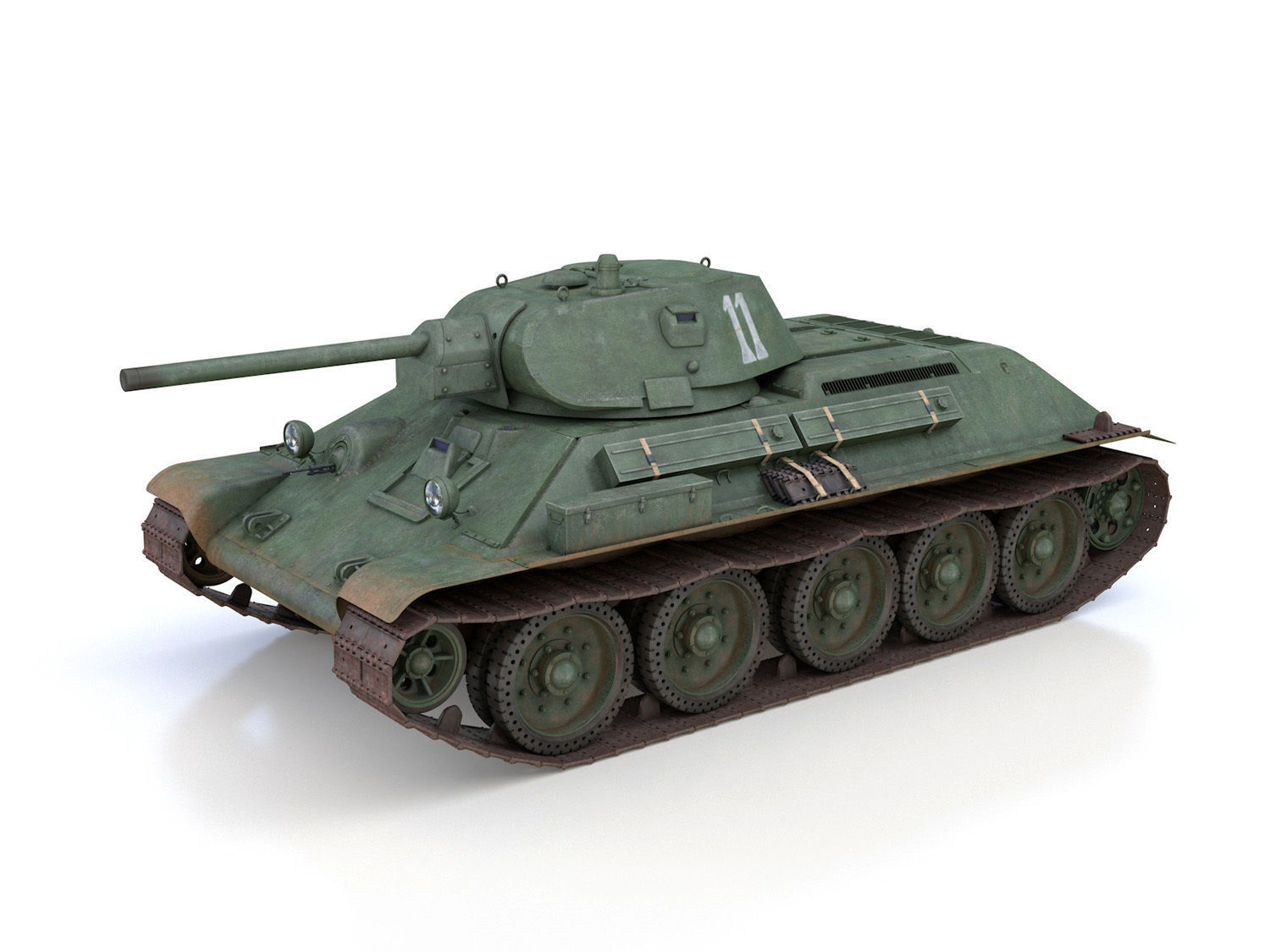 T-34-76 - Model 1941 -Soviet medium tank - 11 3D model_2