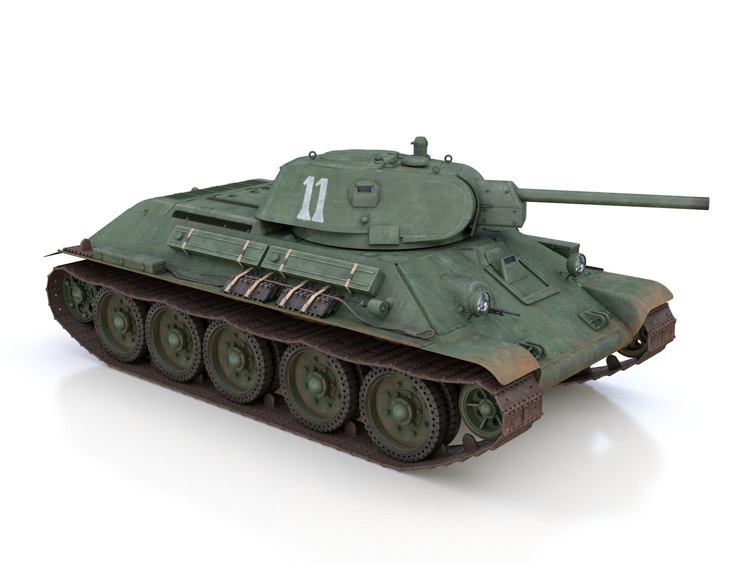 T-34-76 - Model 1941 -Soviet medium tank - 11 3D model_7