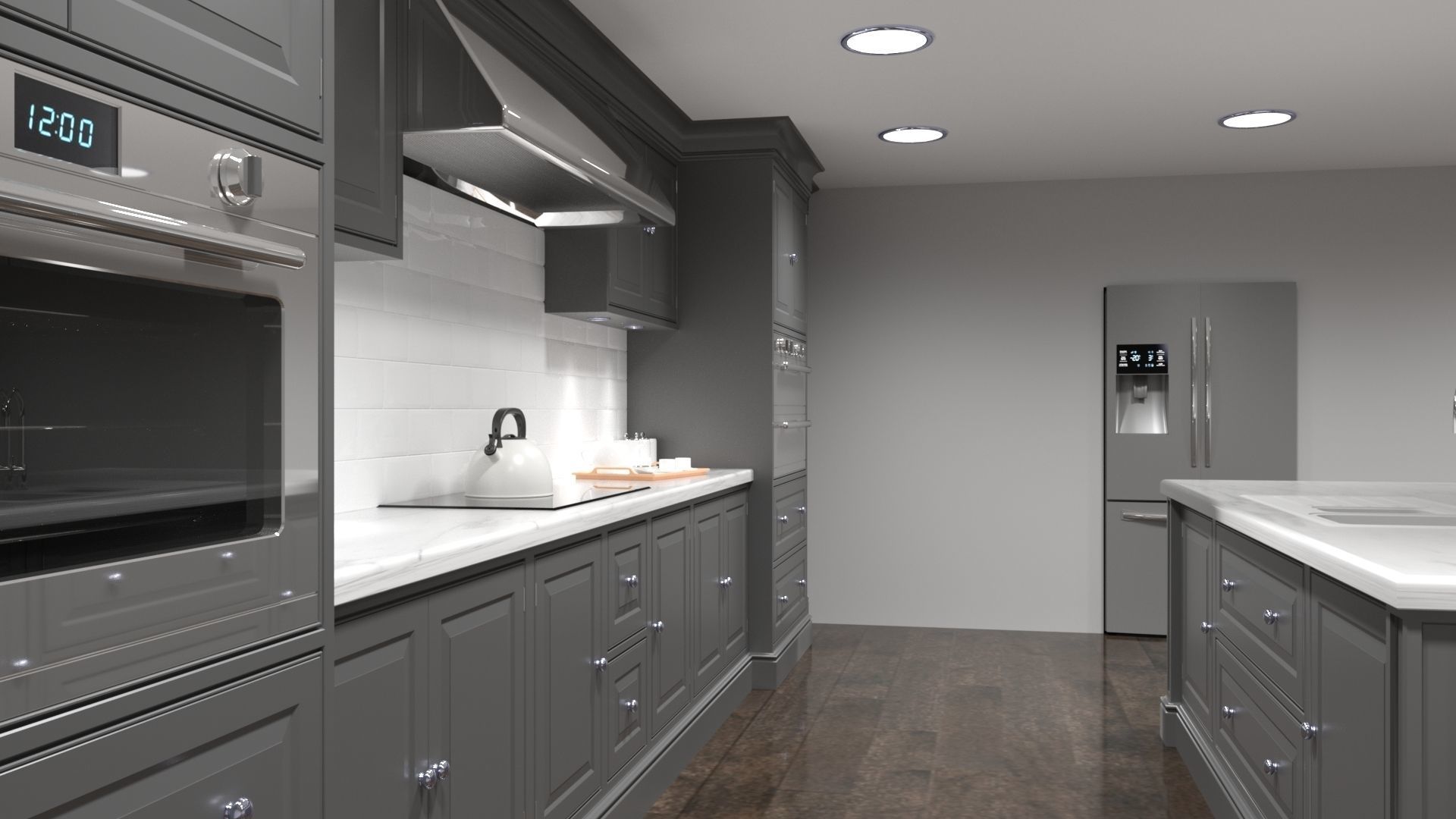 Luxury Kitchen 3D model_6