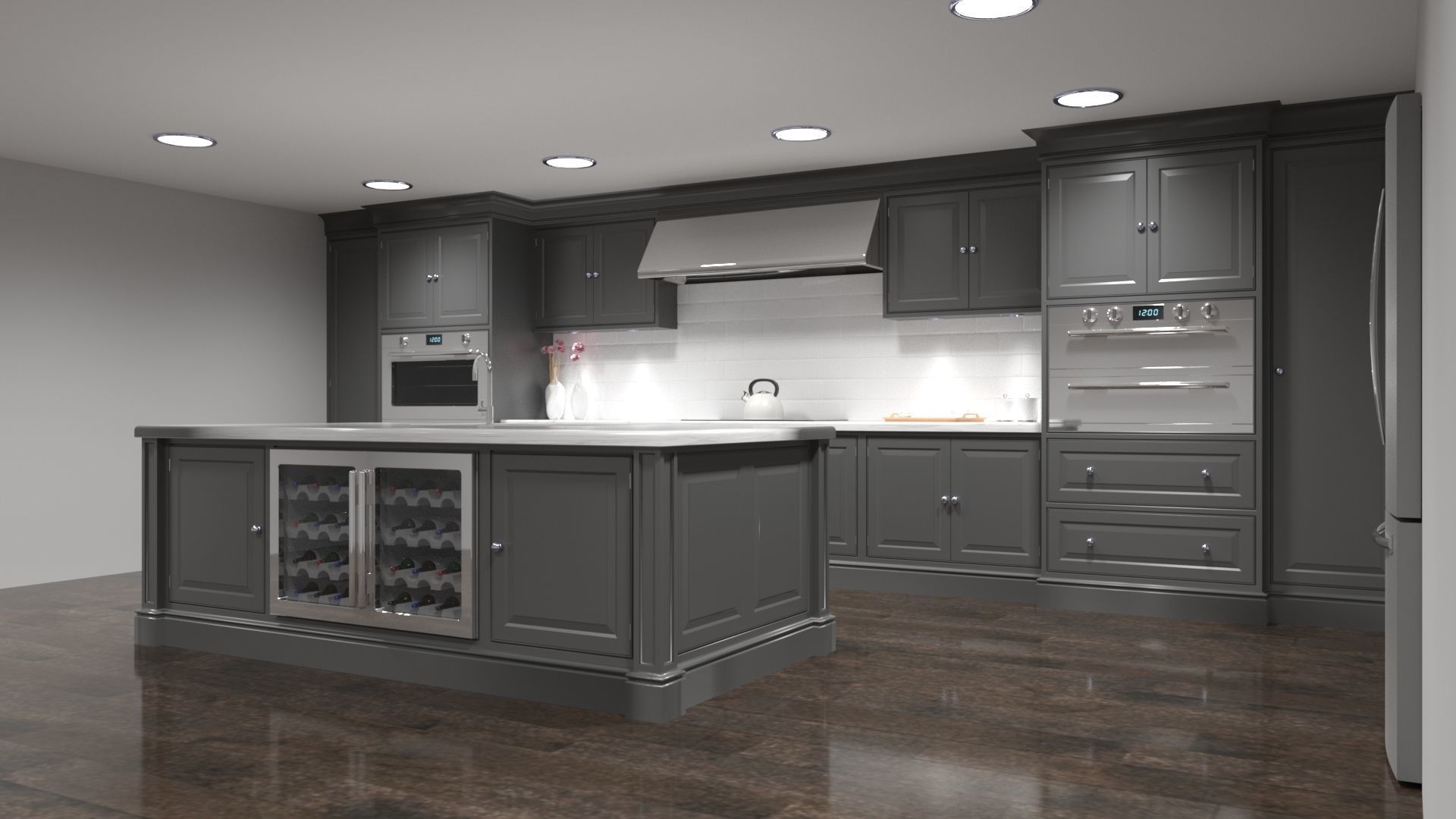 Luxury Kitchen 3D model_4