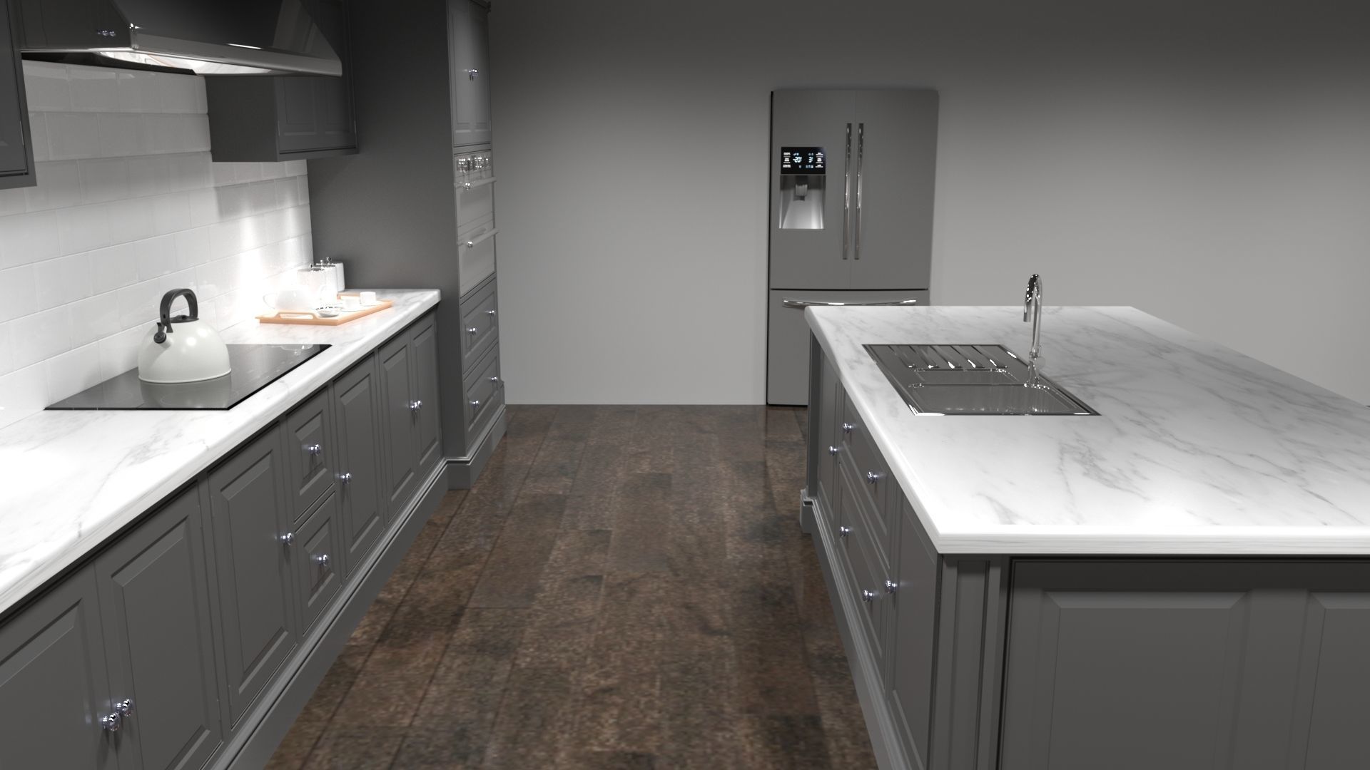 Luxury Kitchen 3D model_11