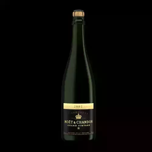 Bottle of Champagne Grand Vintage 3D model